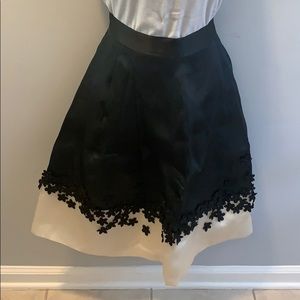 Kate Spade skirt with felt flower appliqué